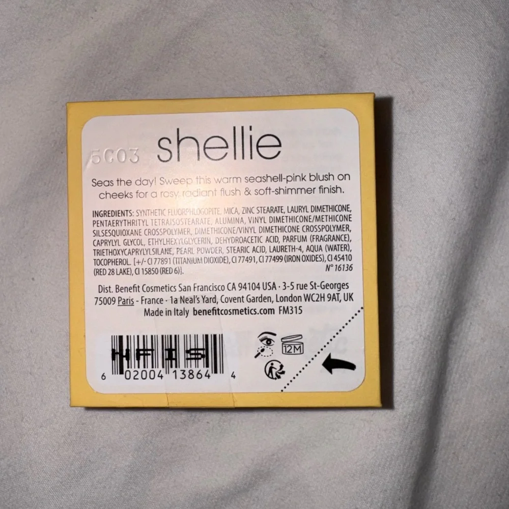 NWT Benefit Shellie Travel Size Mini Warm Seashell-Pink Blush